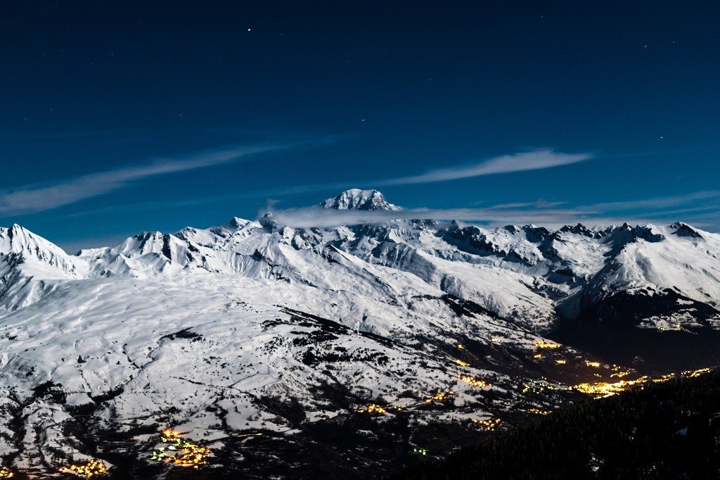 La Plange France mountains in snow